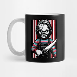 Chucky's Laughter: Menacing Grin T-Shirt Mug